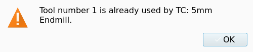 Tool Number In Use message, which names the Tool Controller that has the number